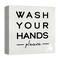 Wash Your Hands Please 12" x 12" Canvas Wall Art